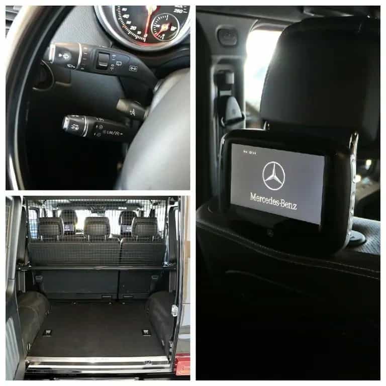 Mercedes-Benz G 350 d Designo Exclusiv Sthz TV Rear Seat Night 07/2017-photo-18