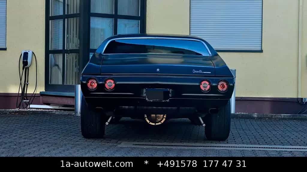 Chevrolet Chevelle SS Restauriert Schwarz Matt Metall 07/1972-photo-10