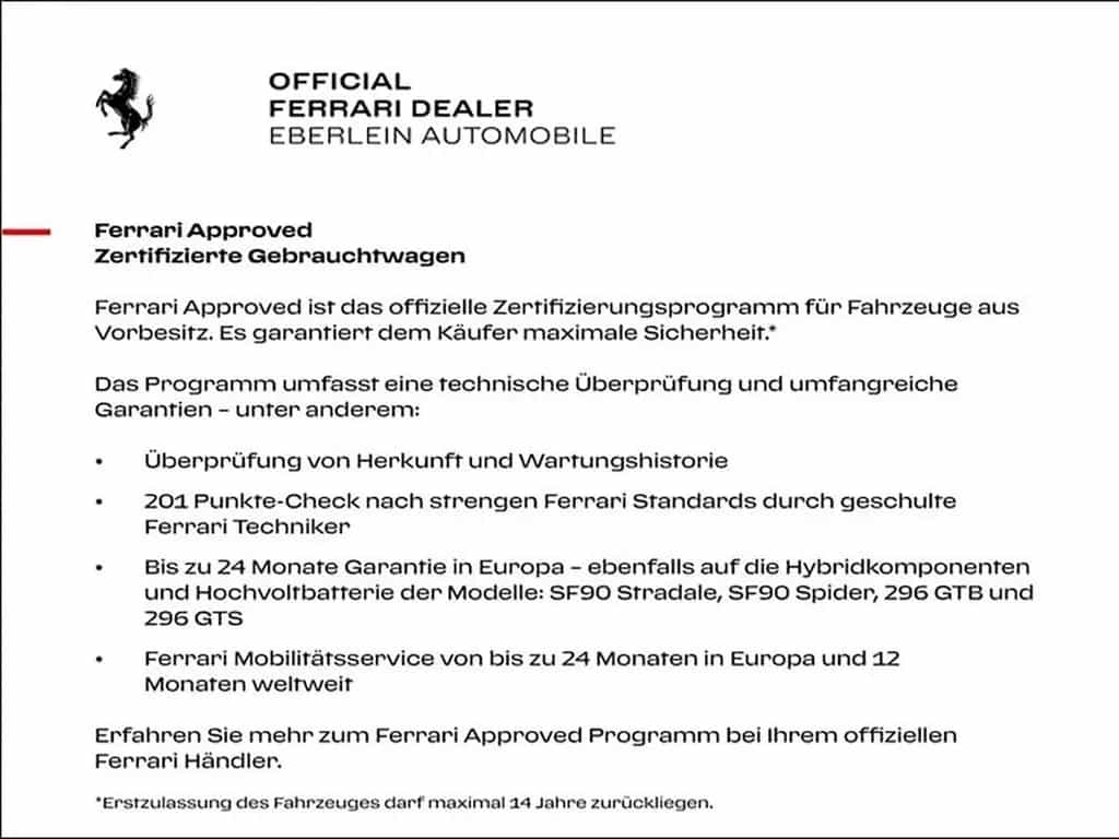 Ferrari SF90 Spider *AFS*Karbon*Embleme*CarPlay* 03/2023-photo-1