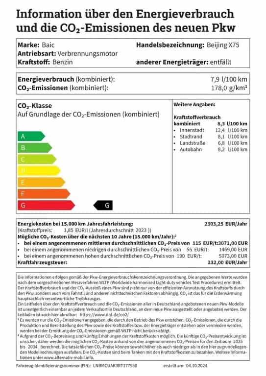 BAIC Beijing X75 DCT+3Jahre Garantie+AHK Leder+LED+PD 02/2026-photo-1