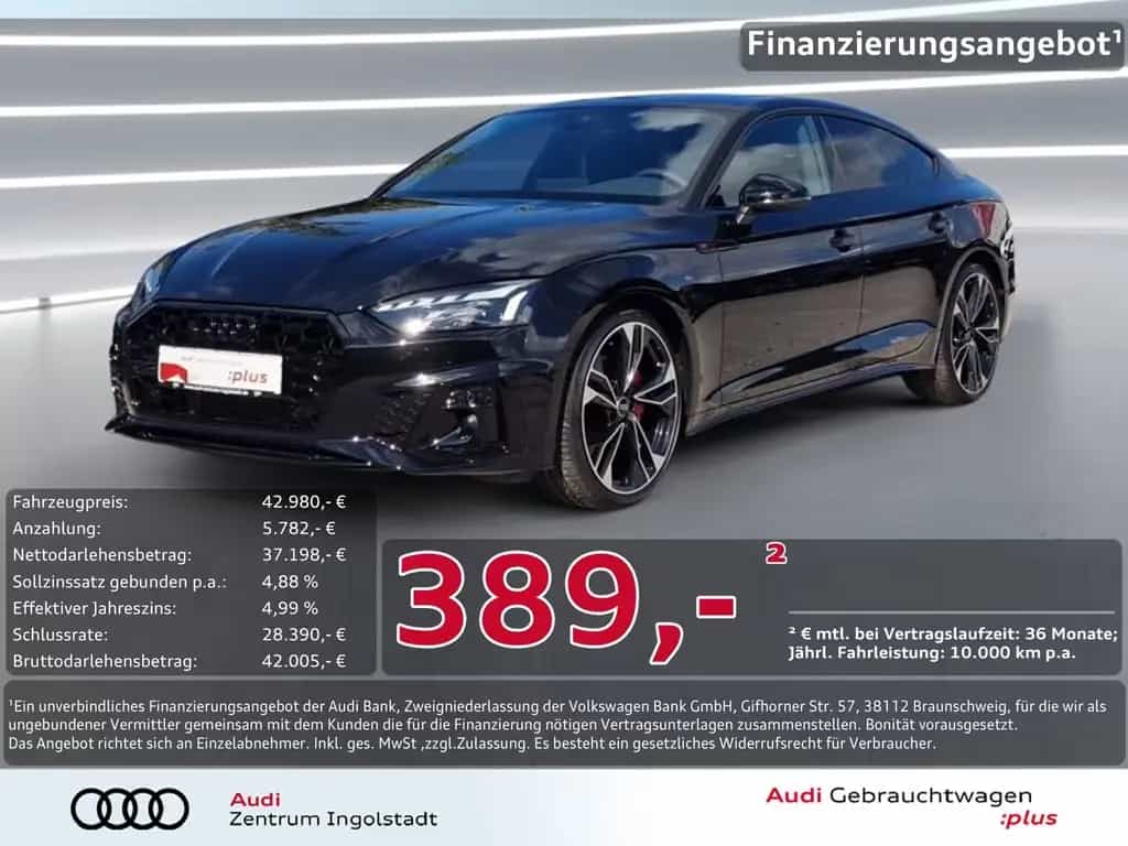 Audi A5 Sportback 40 TDI S line comp. Ed.+ MATRIX AHK 09/2024-photo-0