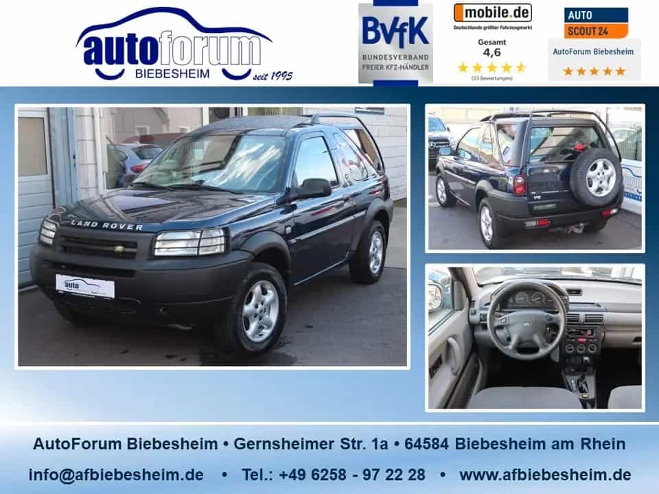 Land Rover Freelander 2.5 V6 Aut. Station Wagon E Klima*AHK 01/2003-photo-0