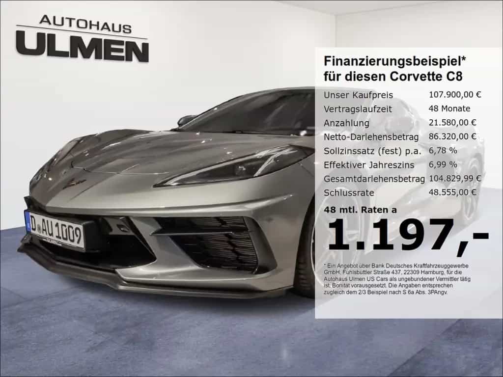 Corvette C8 Stingray Cabriolet 3LT Lift MR-Fahrwerk 03/2025-photo-0