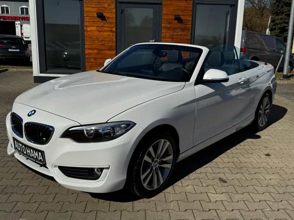 BMW 2 Series 218i Cabrio *NAVI*SHZ*LEDER*PDC*ALPIN*GEPFLEGT* 08/2015-photo-0