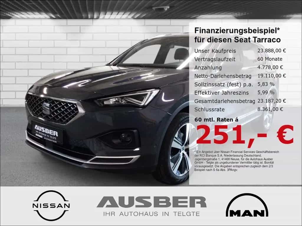 Seat Tarraco Xcellence 1.5 TSI ACT AHK bis 2,0to 01/2021-photo-0