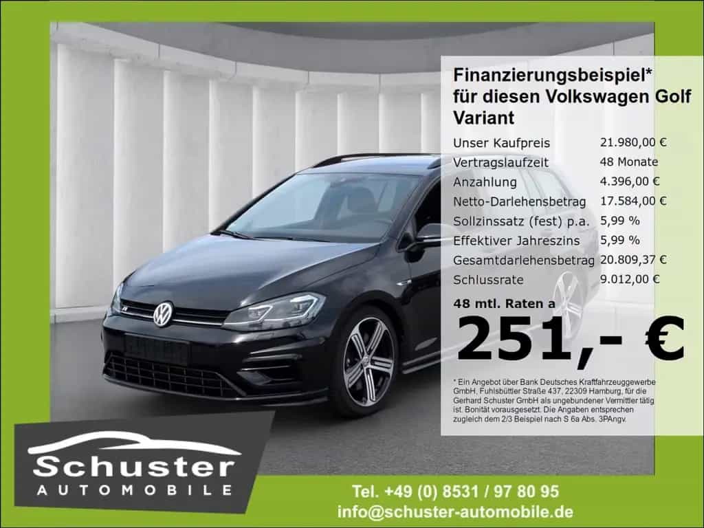 Volkswagen Golf Variant VII R 4Mot 2.0TSI*DSG LED ACC Navi 02/2020-photo-0