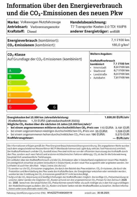 Volkswagen Transporter Transporter Kasten 2.0 TDI 150PS New Transpor null-photo-23