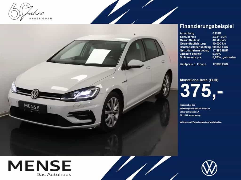 Volkswagen Golf VII 1.5 TSI Highline R-LINE Navi LED 17Zoll 01/2019-photo-0