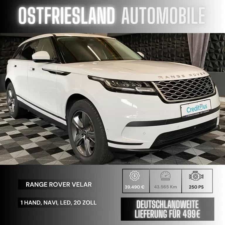 Land Rover Range Rover Rover Velar, 1 Hand LED, Alcantara, AHK 10/2021-photo-0
