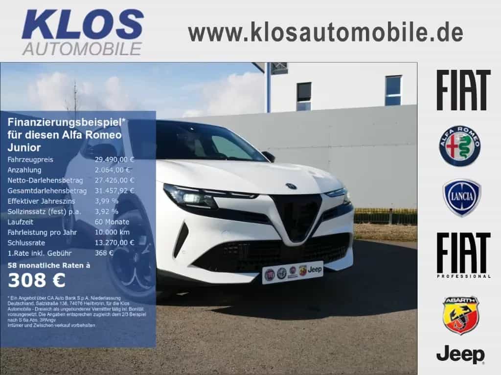 Alfa Romeo Junior IBRIDA SPECIALE 1.2 VGT 145PS DCT6 SCHIEB 07/2025-photo-0