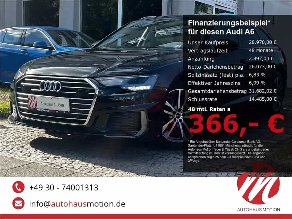 Audi A6 Avant 40 TDI 2.0 S-Line LED PDC ACC KEYLESS T 04/2021-photo-0