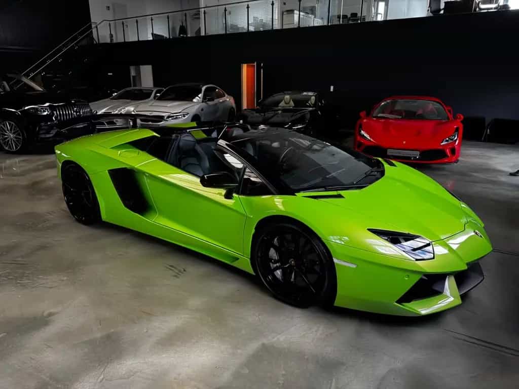 Lamborghini Aventador LP 700-4 Roadster VERDE ITHACA GRÜN 07/2015-photo-7