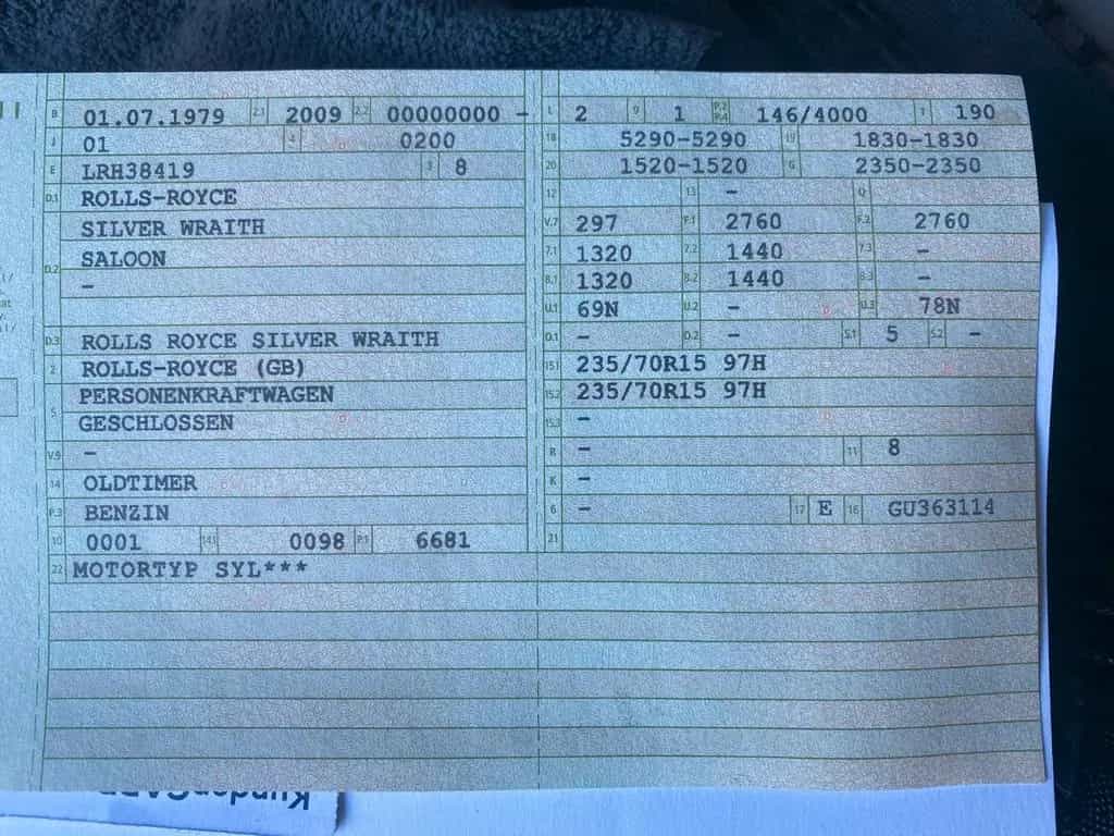 Rolls-Royce Silver Spirit Silver Wraith II - Langversion von Silver Shadow 07/1979-photo-10