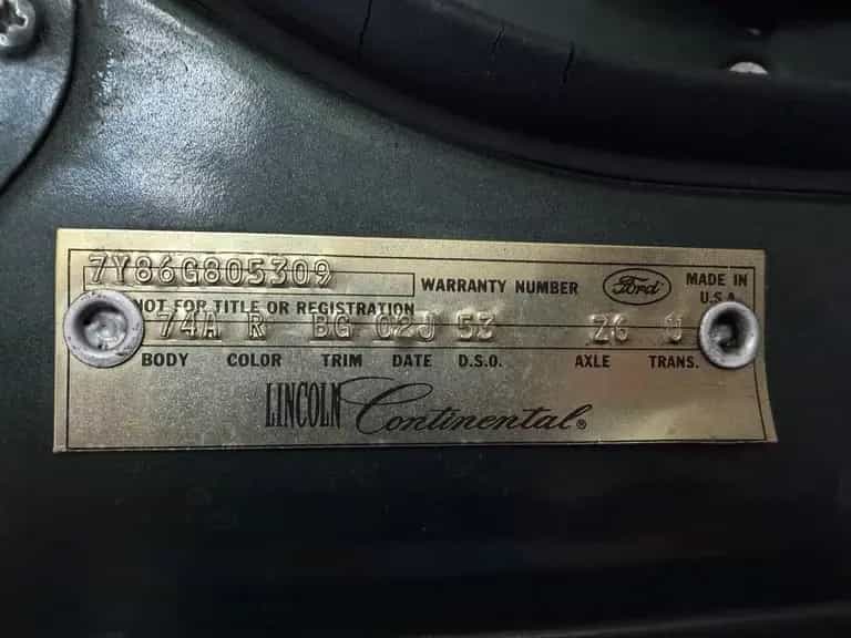 Lincoln Continental 7.6 V8, 462cui, 4 Door Convertible 07/1967-photo-18