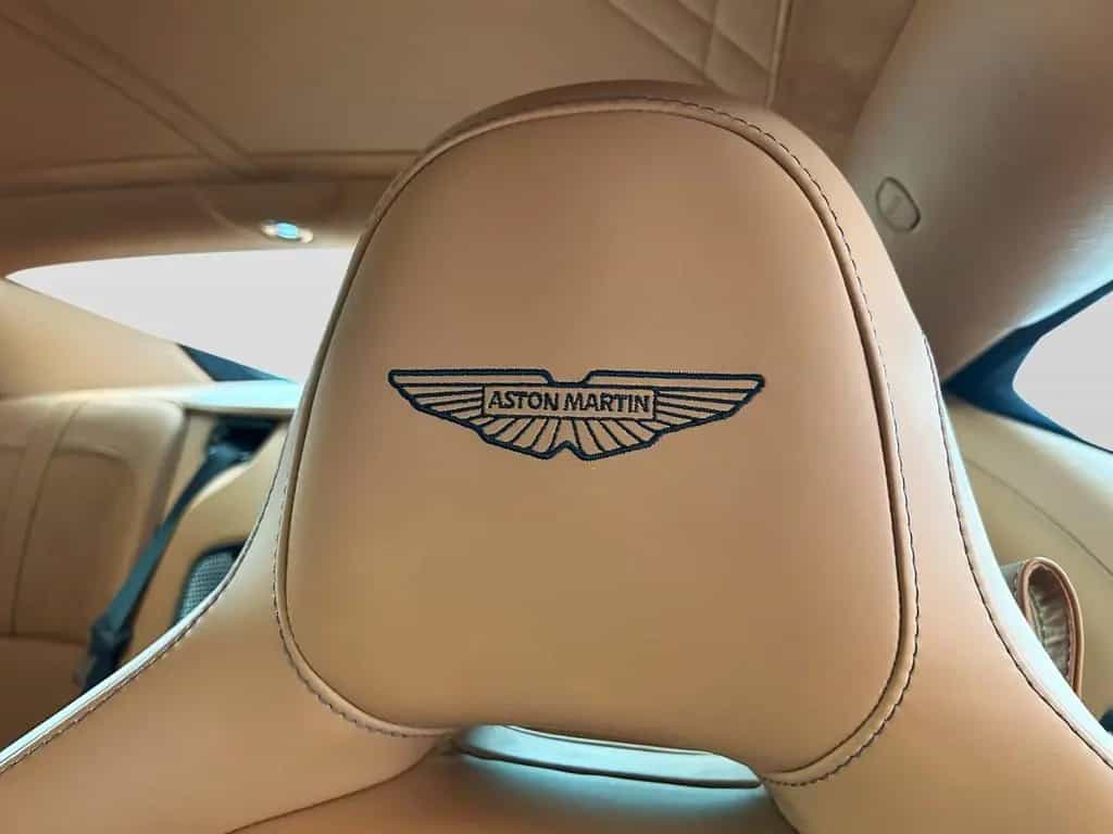Aston Martin DB12 Minotaur Green Oxford Tan Bowers & Wilkins 08/2024-photo-1
