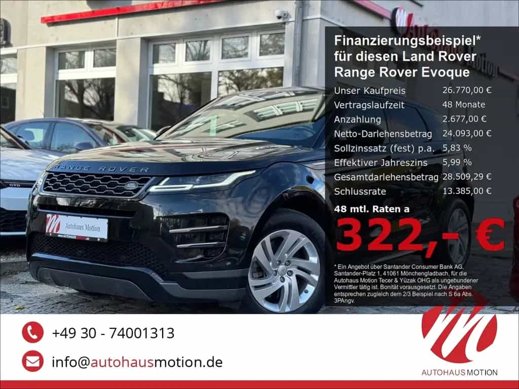 Land Rover Range Rover Rover Evoque R-Dynamic S 2.0 D150 Navi Kam 08/2019-photo-0