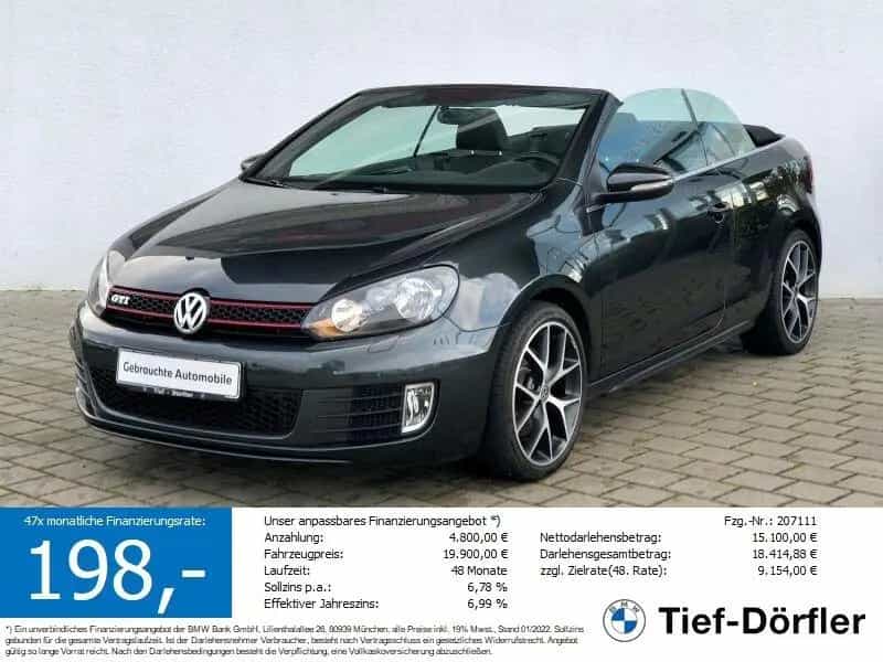 Volkswagen Golf Cabrio GTI DSG MEDIA/SH/WINDSCHOTT/TOP! 04/2015-photo-0