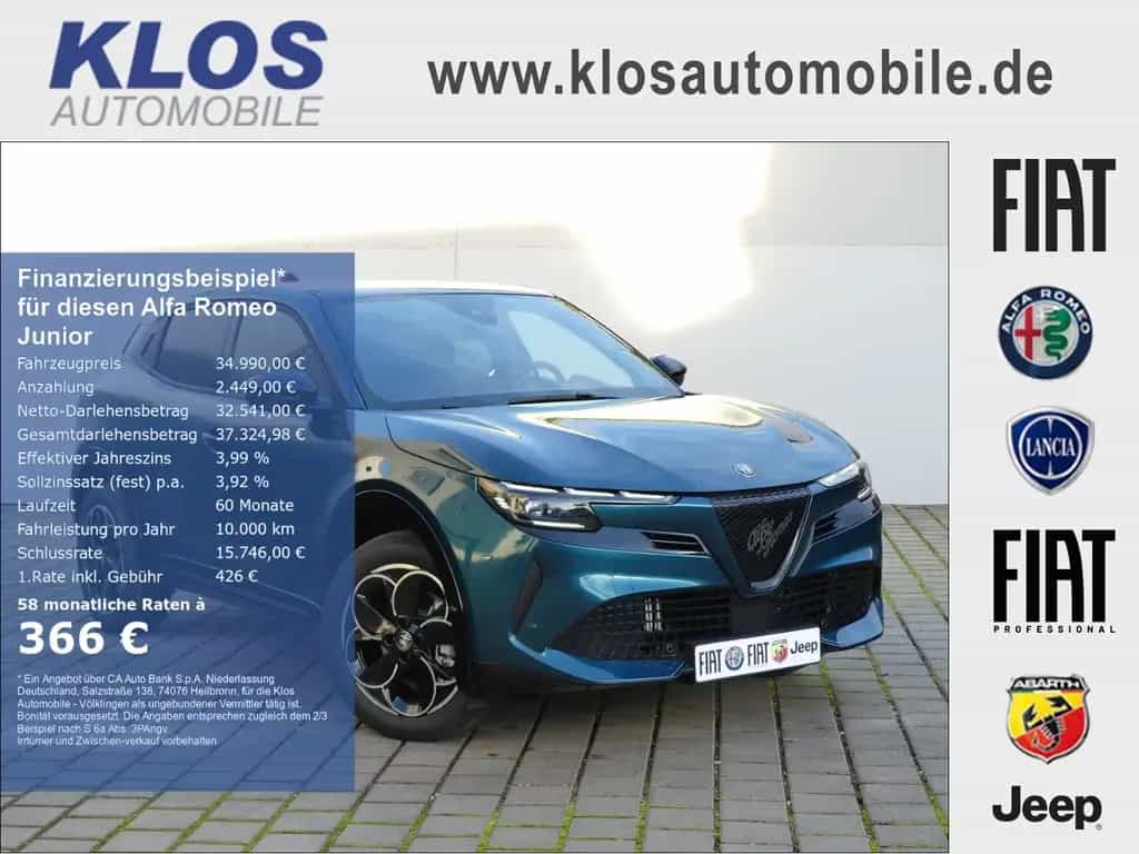 Alfa Romeo Junior IBRIDA Q4 1.2 VGT 145PS DCT6 SCHIEBEDACH 01/2026-photo-0