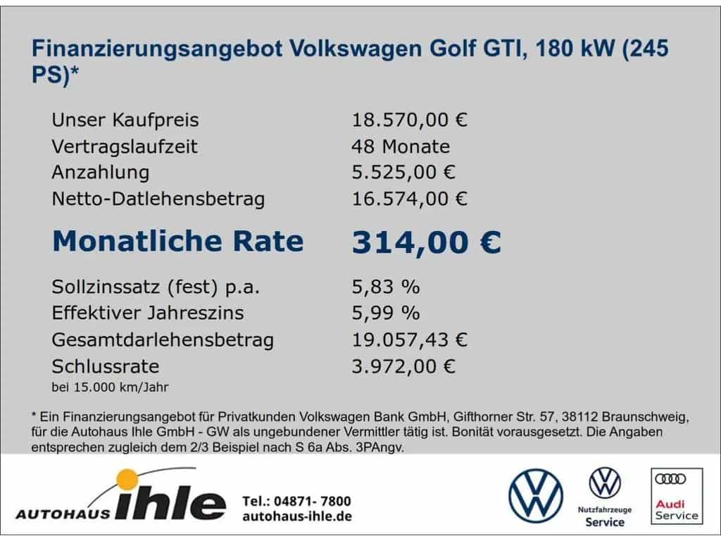 Volkswagen Golf GTI VII Performance 2,0 TSI DSG NAVI+R-FAHR 11/2017-photo-1