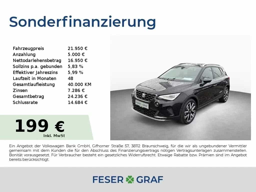 Seat Arona FR 1.0 TSI|FaPaXL|RFK|Navi|ACC 01/2025-photo-0