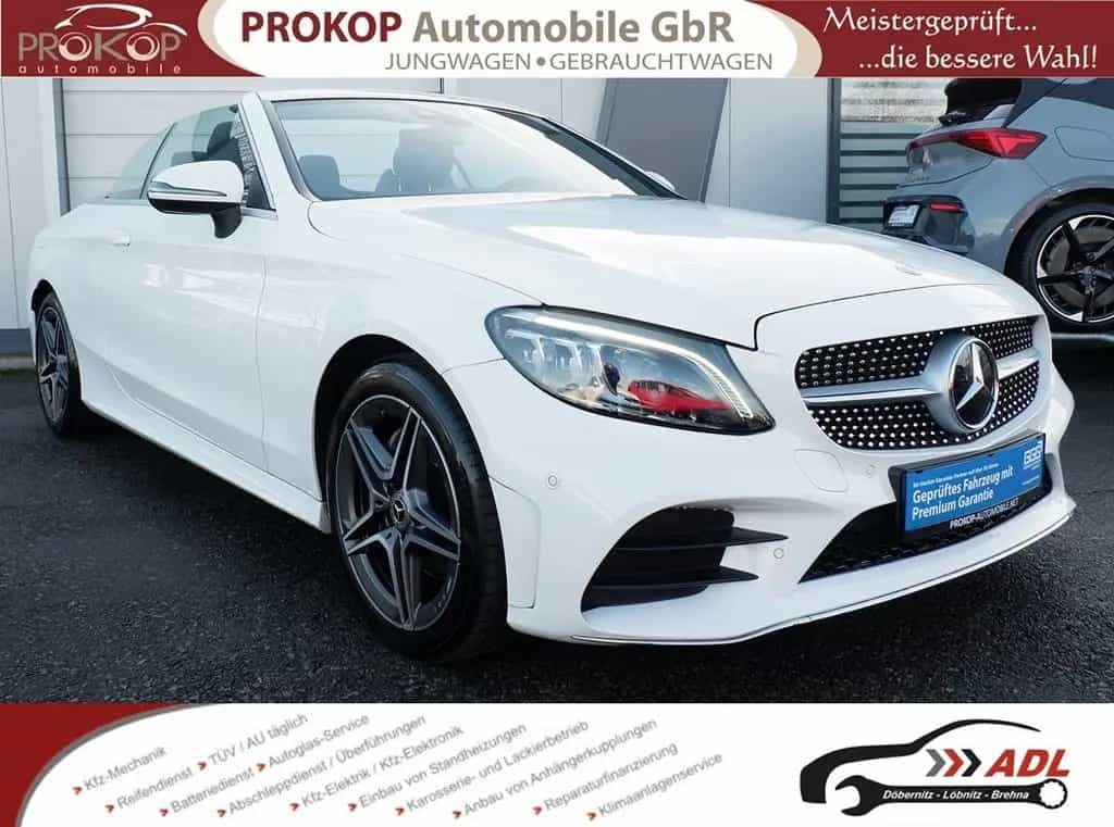 Mercedes-Benz C-Class 200 Cabrio 4Matic AMG-Line AIRSCARF Multibeam 07/2019-photo-0