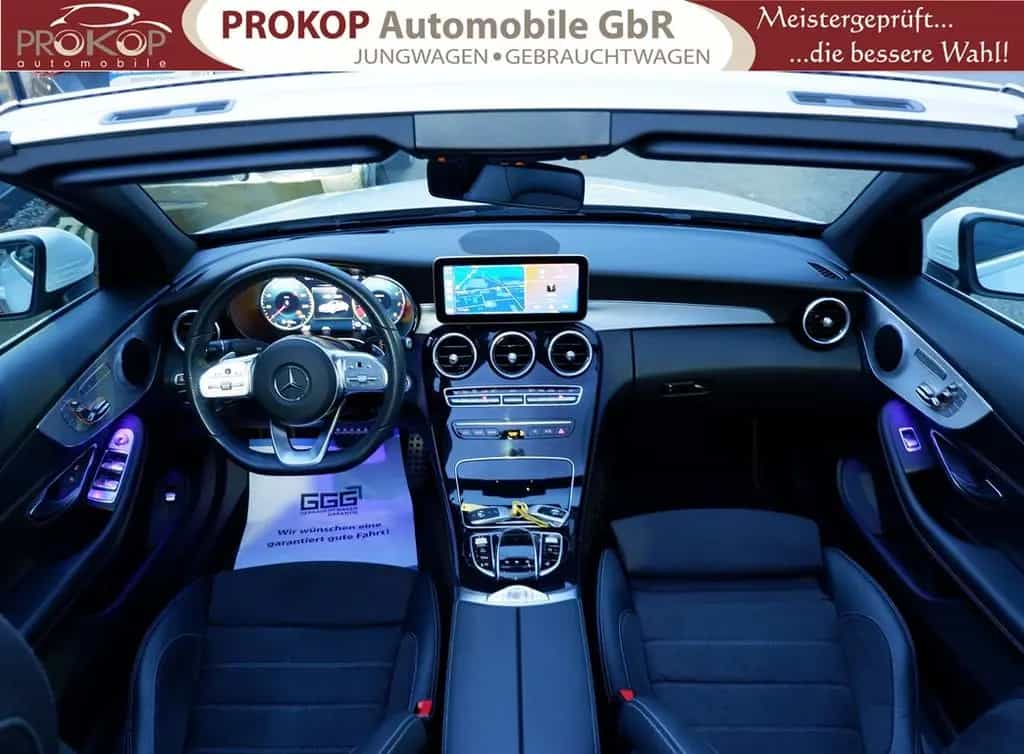 Mercedes-Benz C-Class 200 Cabrio 4Matic AMG-Line AIRSCARF Multibeam 07/2019-photo-16