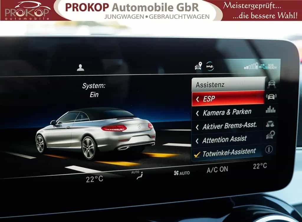Mercedes-Benz C-Class 200 Cabrio 4Matic AMG-Line AIRSCARF Multibeam 07/2019-photo-38