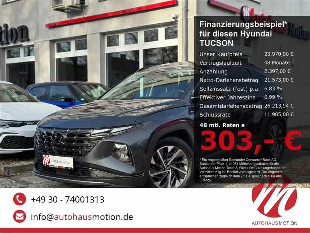 Hyundai TUCSON Mild-Hybrid 4WD Pano Navi Kamera LED Appl 06/2021-photo-0