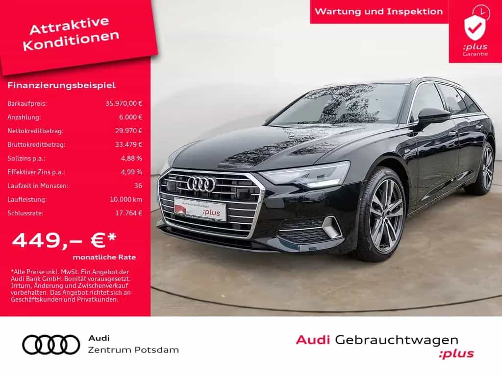 Audi A6 Avant 50 TDI quattro LED NAVI AHK PANORAMA HU 06/2021-photo-0