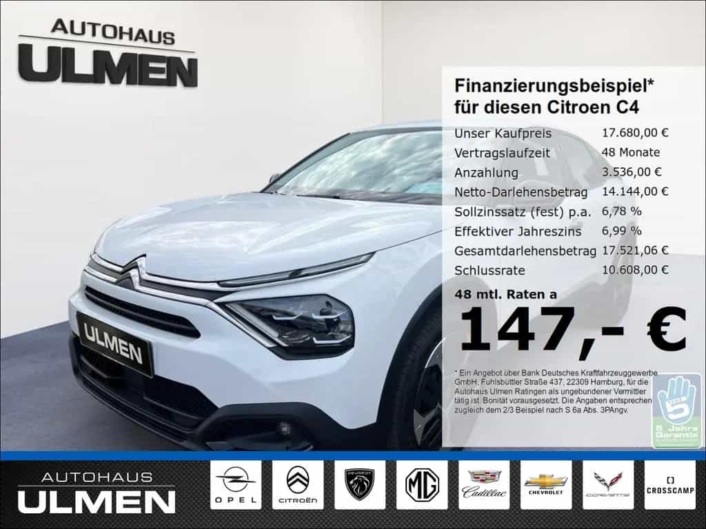 Citroën C4 Feel 130 Automatik Klimaauto.+SHZ PDC Tempoma 07/2023-photo-0