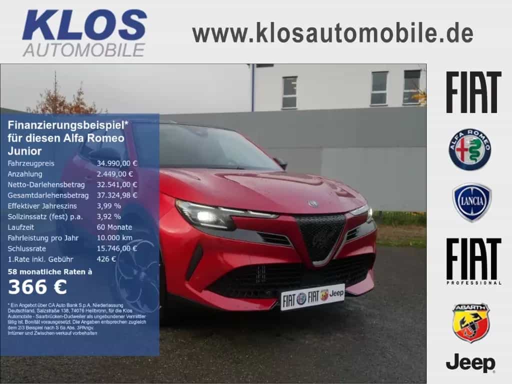 Alfa Romeo Junior IBRIDA Q4 1.2 VGT 145PS DCT6 SCHIEBEDACH 02/2026-photo-0