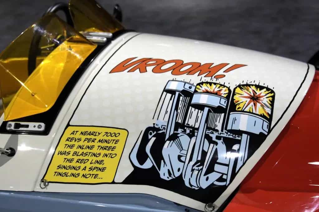 Morgan 3 Wheeler Super 3 Comic ART by Roy Lichtenstein 04/2025-photo-17