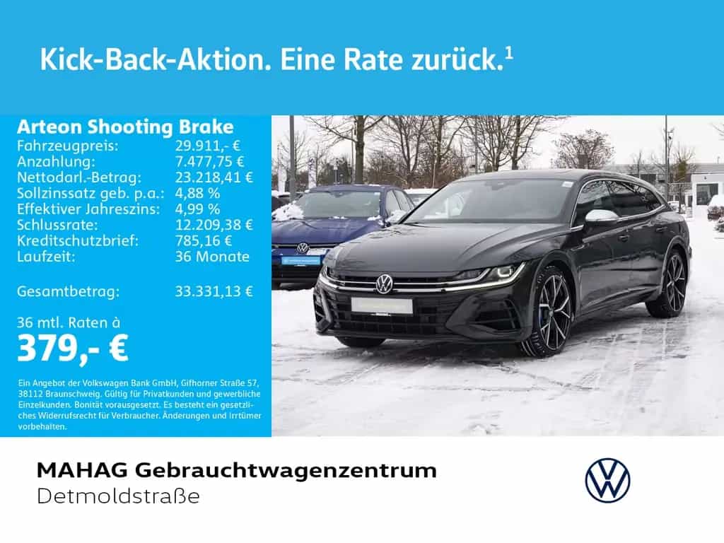 Volkswagen Arteon Shooting Brake R 2.0 TSI 4Mot. Leder AHK 07/2022-photo-0