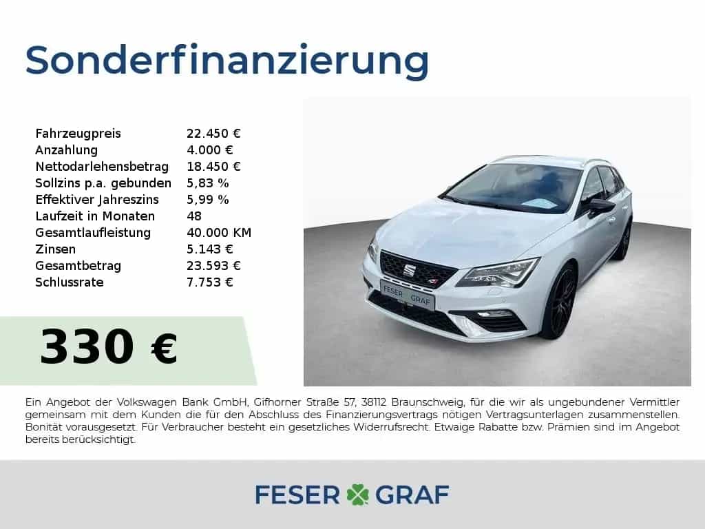 Seat Leon ST Cupra 4Drive 2.0 TSI DSG|NAVI|RFK|SHZ 02/2018-photo-0