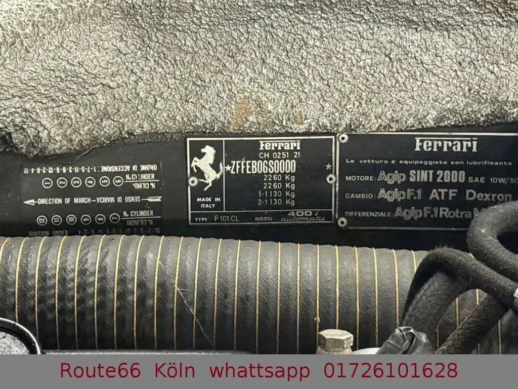 Ferrari 400i Aut. Vollleder Beige, TOP Angebot 10/1984-photo-41