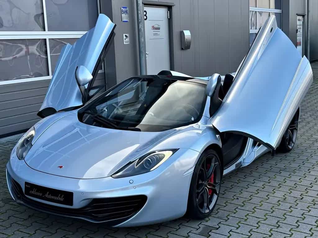 McLaren MP4-12C 3.8 V8 Spider Ice Silver Service McL NEU 05/2013-photo-12