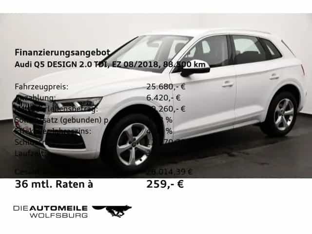 Audi Q5 2.0 TDI S-tronic quattro design AHK/Rückkam/A 08/2018-photo-1