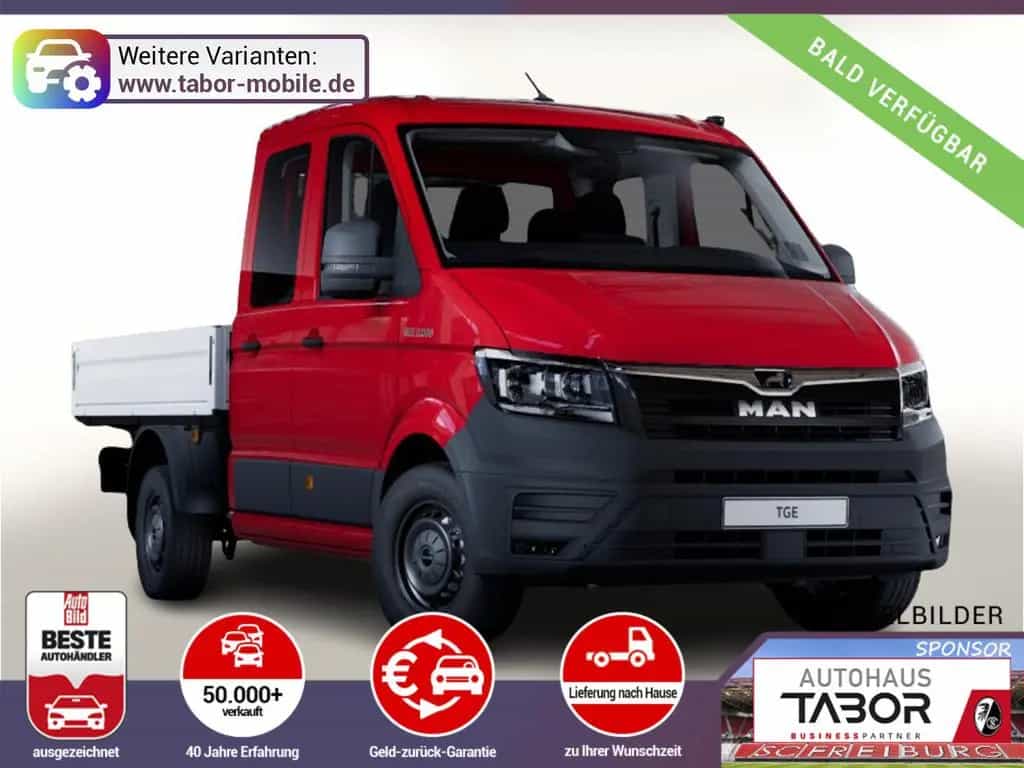 MAN TGE Pritsche DoKa 2.0 TDI 177 DSG Temp UVP-35%* 12/2025-photo-0