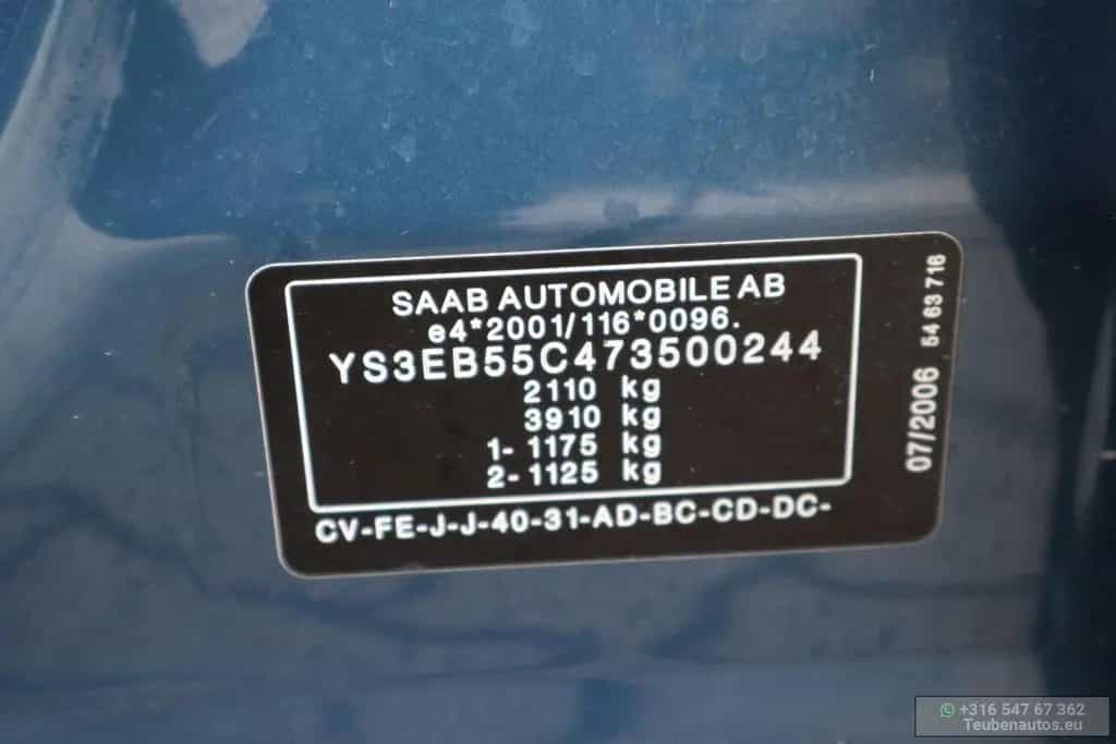 Saab 9-5 Estate 2.0t Linear Standkachel, Stoelverwarm 08/2006-photo-17