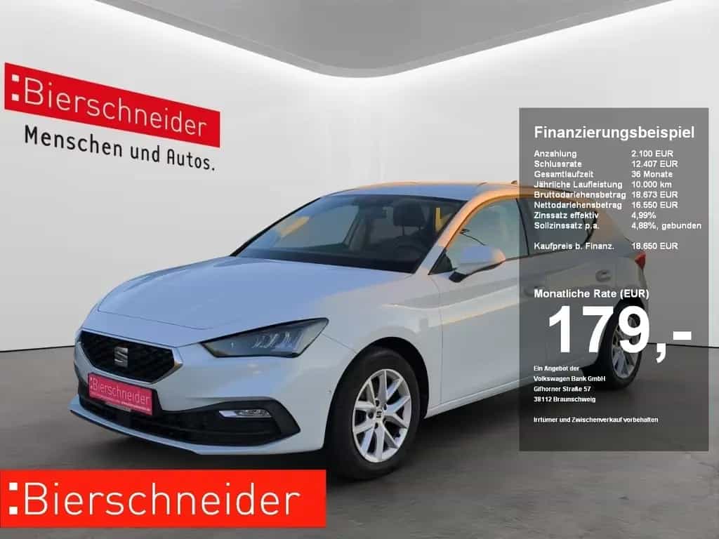Seat Leon 1.0 eTSI DSG Style LED+PARKLENK+PDC+SHZ+TEM 10/2022-photo-0