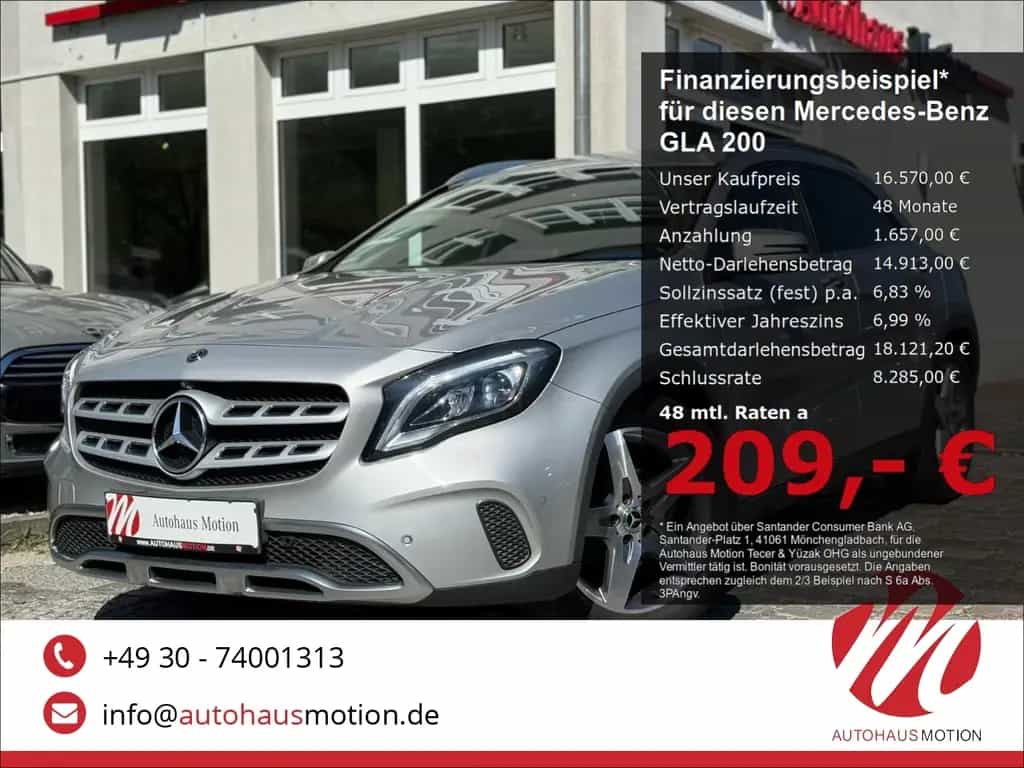 Mercedes-Benz GLA 200 -Klasse Urban Navi 360 Kamera LED Sports 08/2017-photo-0