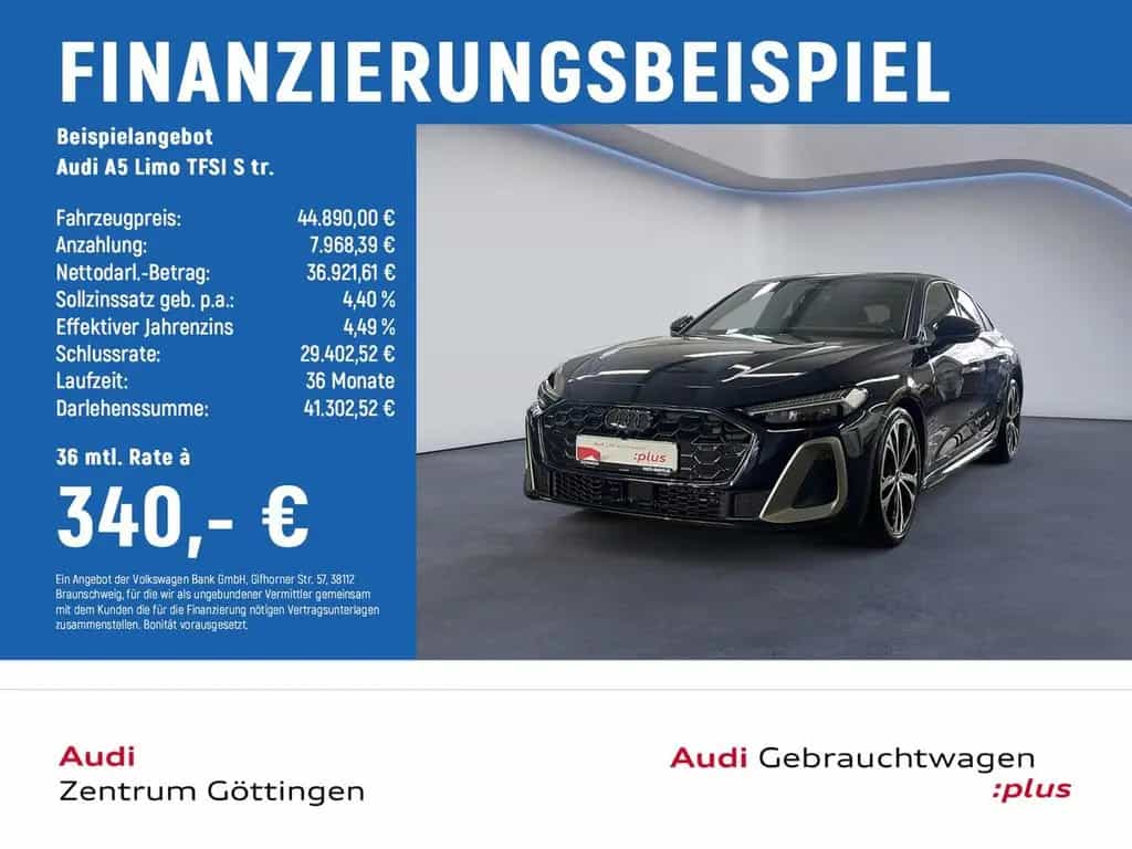 Audi A5 Limo TFSI S tr. edition one TECH+AHK+SOUND 12/2024-photo-1