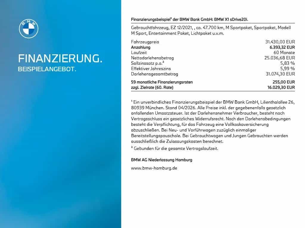 BMW X1 sDrive20i M Sport Navi Driv.Assist+ Head-Up 12/2021-photo-13