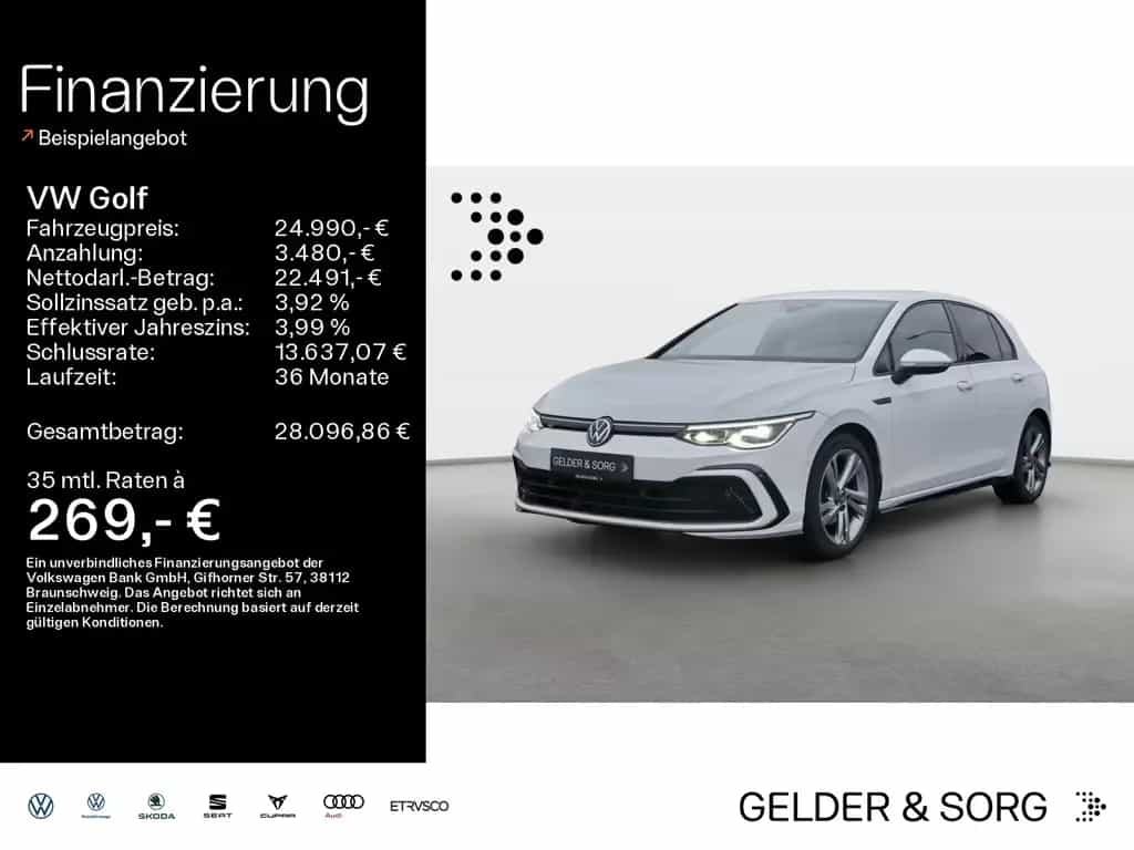 Volkswagen Golf R-Line 1.5 eTSI LED*RFK*DAB+*Navi*Digital 11/2021-photo-0