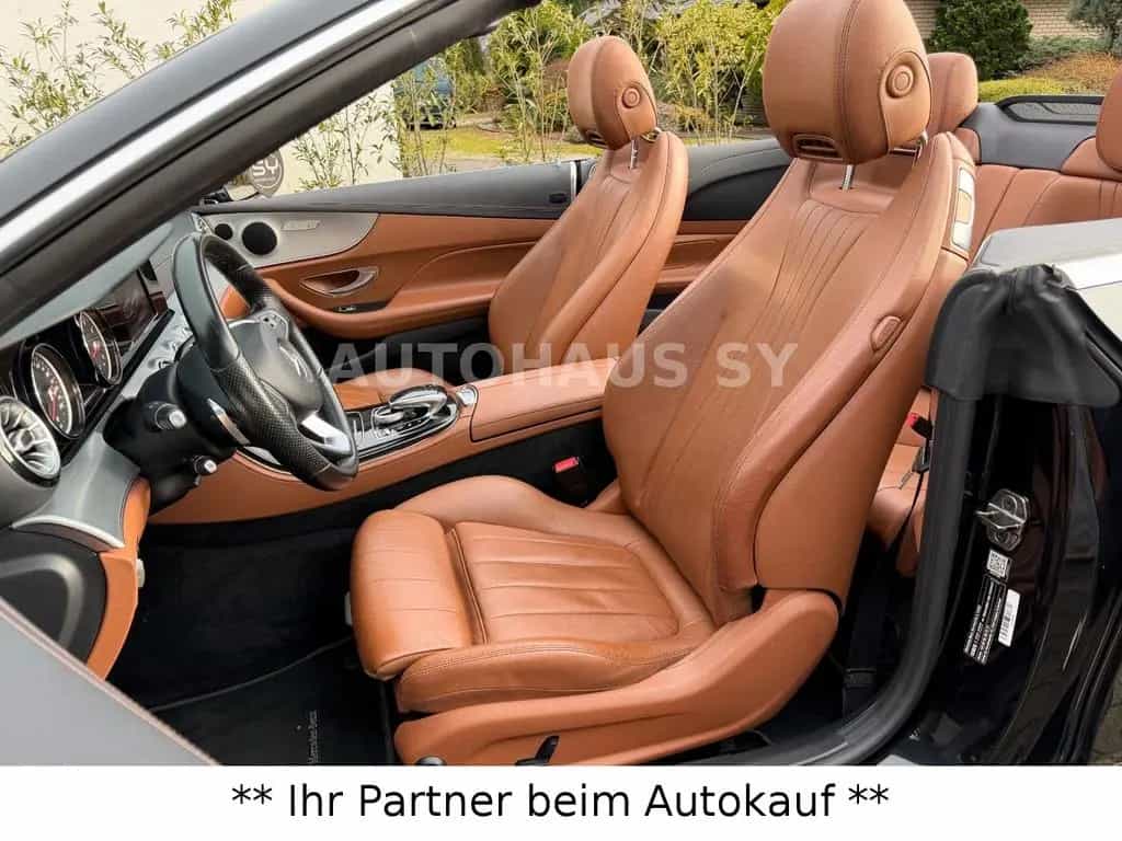 Mercedes-Benz E-Class 200 Cabrio*NAVI-LEDER BRAUN-19 ZOLL AMG-KAMERA 10/2017-photo-13