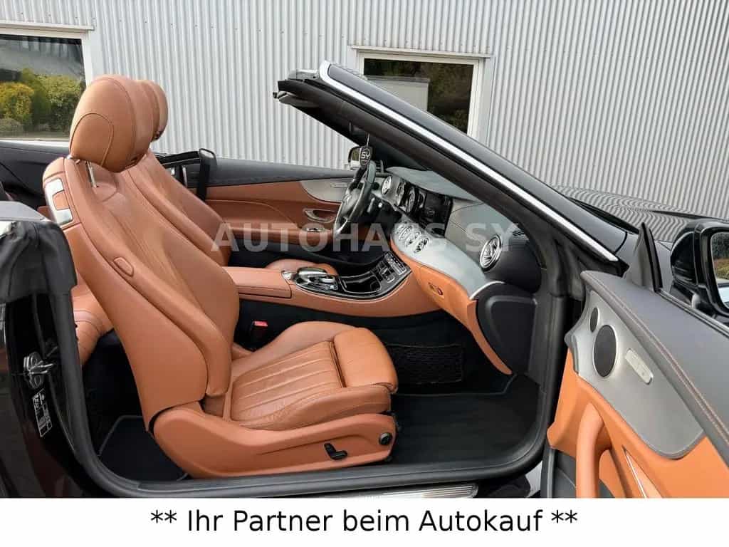 Mercedes-Benz E-Class 200 Cabrio*NAVI-LEDER BRAUN-19 ZOLL AMG-KAMERA 10/2017-photo-15