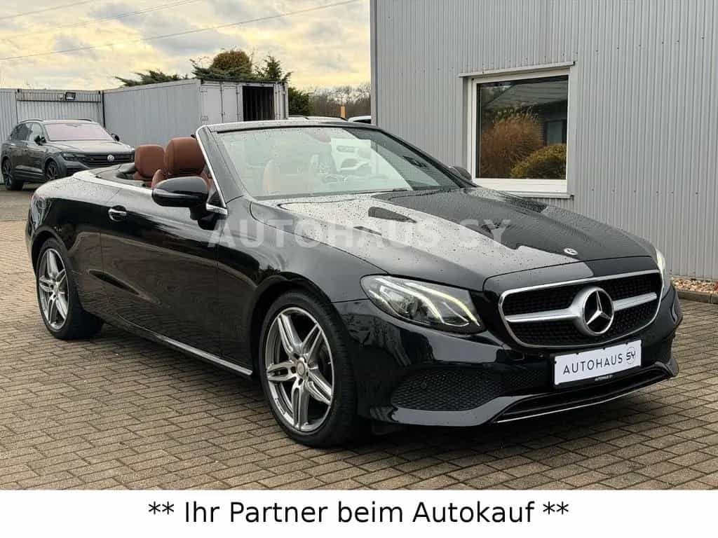 Mercedes-Benz E-Class 200 Cabrio*NAVI-LEDER BRAUN-19 ZOLL AMG-KAMERA 10/2017-photo-2