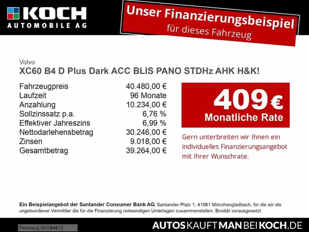 Volvo XC60 B4 D Plus Dark ACC BLIS PANO STDHz AHK H&K! 10/2023-photo-1