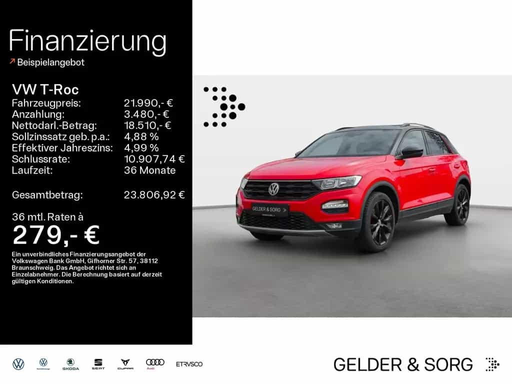 Volkswagen T-Roc Sport 1.5 TSI AHK*Pano*Klima*Einparkhilfe 01/2020-photo-0
