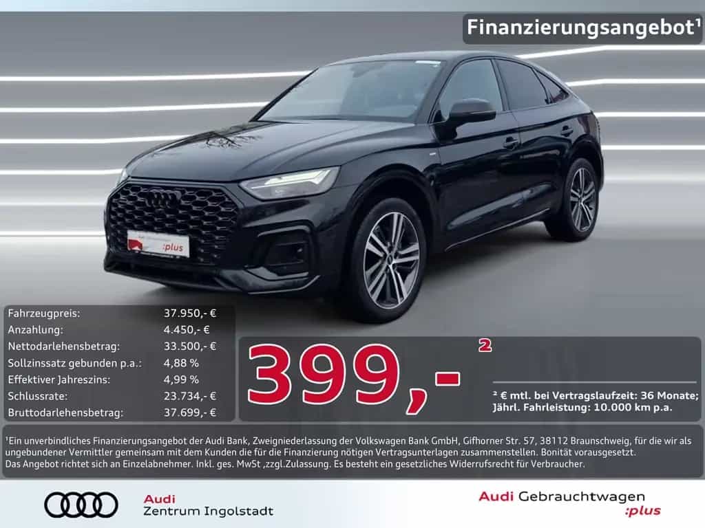 Audi Q5 Sportback 40 TDI qu S line NAVI AHK 20" Kam. 06/2022-photo-0